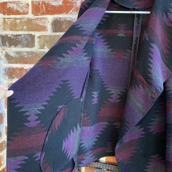 Mo-Ka by Santa Fe Apparel Women’s Southwestern Aztec Print Jacket - Picture 9 of 13